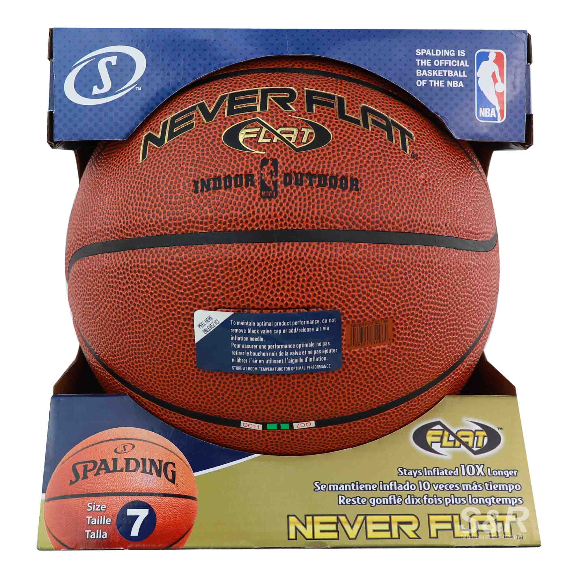 Spalding Never Flat Basketball 1pc